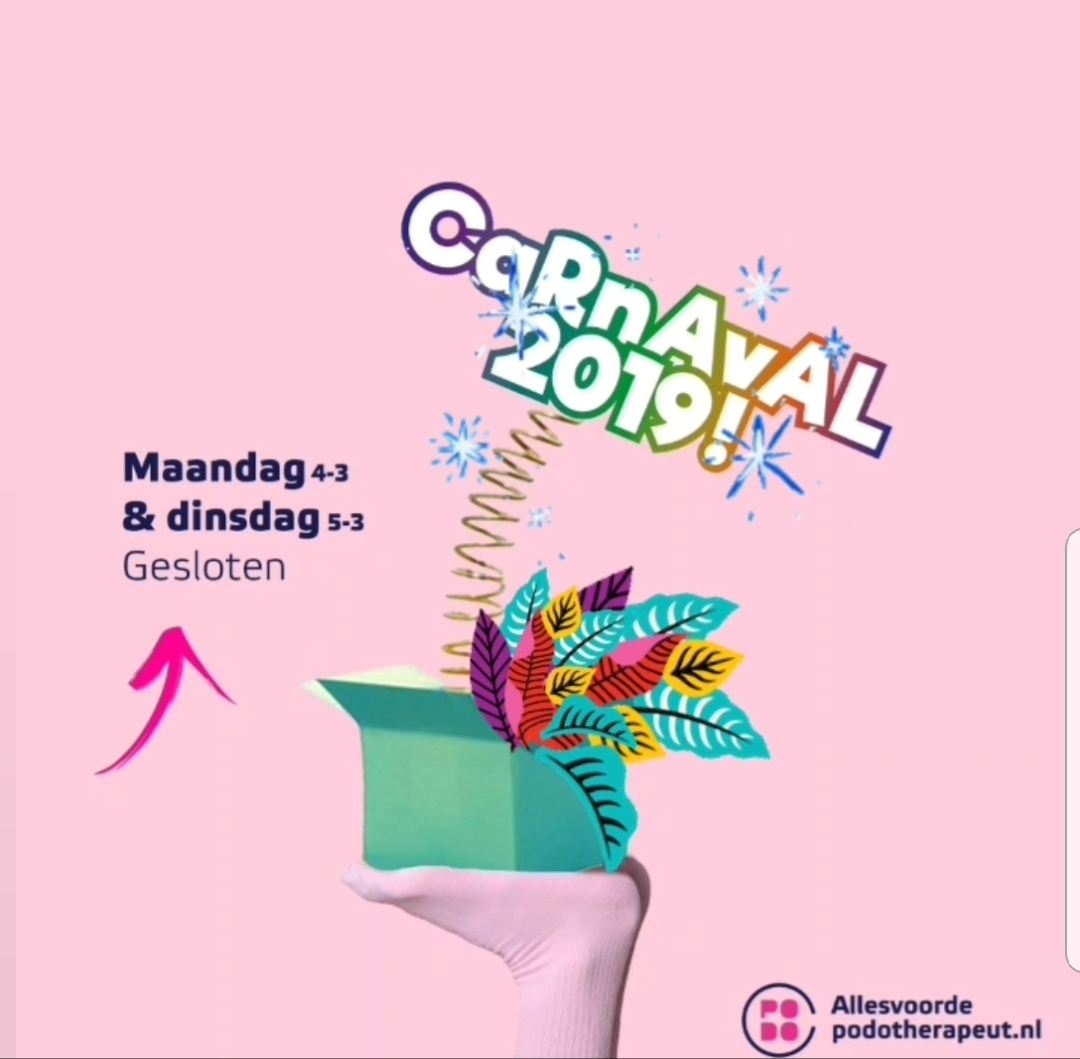 Carnaval bij allesvoordepodotherapeut